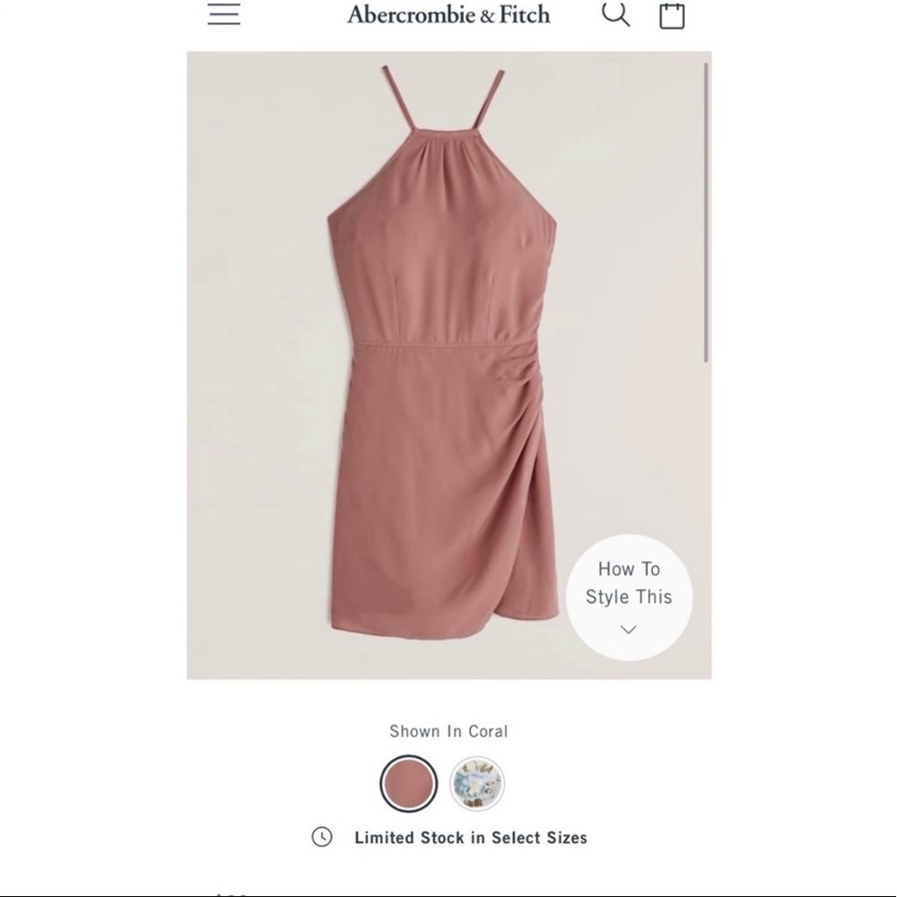 Abercrombie halter wrap dress